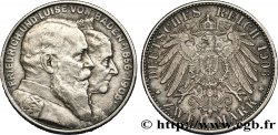 ALLEMAGNE - BADE 2 Mark noces d’or de Frédéric et Louise 1906 Karlsruhe