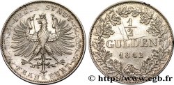 ALLEMAGNE - VILLE LIBRE DE FRANCFORT 1/2 Gulden 1842 Francfort