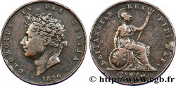 ROYAUME-UNI 1/2 Penny Georges IV 1826 