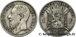 BELGIEN 1 Franc Léopold II légende flamande 1887 