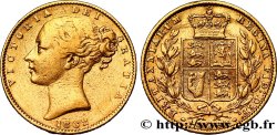UNITED KINGDOM 1 Souverain Victoria buste jeune 1862 Londres