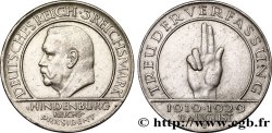 ALLEMAGNE 3 Reichsmark 10e anniversaire de la République 1929 Hambourg - J