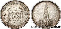 ALLEMAGNE 5 Reichsmark église de la garnison de Potsdam 1934 Stuttgart - F