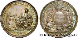 PRISES DE LILLE, BRUGES ET GAND Médaille AR 45, prises de Lille, Bruges et Gand (1708-1709) 1709