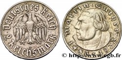 ALLEMAGNE 2 Reichsmark Martin Luther / aigle 1933 Berlin