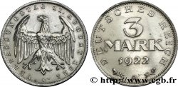 ALLEMAGNE 3 Mark Jour de la Constitution 1922 Berlin