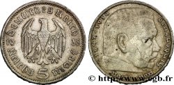 GERMANIA 5 Reichsmark Aigle / Maréchal Paul von Hindenburg 1935 Berlin