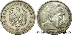 ALLEMAGNE 5 Reichsmark Maréchal Paul von Hindenburg 1936 Berlin