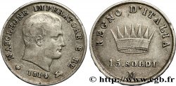 ITALIA - REINO DE ITALIA - NAPOLEóNE I 15 Soldi 1814 Milan