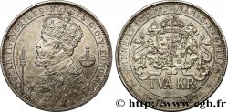 SUÈDE 2 Kronor Oscar II - 25 e anniversaire du règne 1897 Stockholm SPL