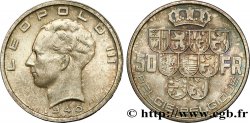 BELGIUM 50 Francs Léopold III légende Belgie-Belgique tranche position B 1940 