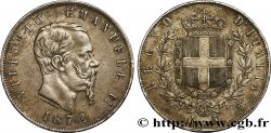 ITALIE 5 Lire Victor Emmanuel II 1872 Milan