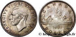 KANADA 1 Dollar Georges VI 1951 