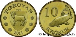 ÎLES FEROE Épreuve 10 Kronur poisson 2011