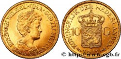 PAYS-BAS 10 Gulden, 3e type Wilhelmina 1911 Utrecht SPL