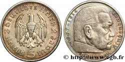 ALLEMAGNE 5 Reichsmark Aigle / Maréchal Paul von Hindenburg 1935 Berlin