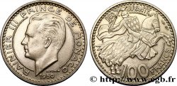 MONACO 100 Francs Rainier III / chevalier Grimaldi 1950 Paris