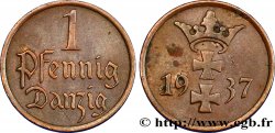 DANTZIG - VILLE LIBRE DE DANTZIG 1 Pfennig 1937 Berlin