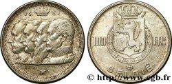 BELGIEN 100 Francs Quatre rois de Belgique, légende flamande 1951