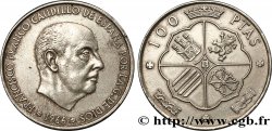 SPAGNA 100 Pesetas Francisco Franco (1968 dans les étoiles) 1966