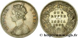 INDES BRITANNIQUES 1 Roupie Victoria 1862  TTB