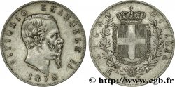 ITALIEN 5 Lire Victor Emmanuel II 1878 Rome