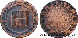 ALLEMAGNE - ROYAUME DE WESTPHALIE 5 Centimes monogramme de Jérôme Napoléon 1809