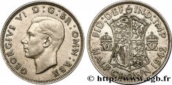 ROYAUME-UNI 1/2 Crown Georges VI / écu 1942