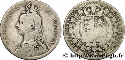 REGNO UNITO 1/2 Crown Victoria buste du jubilé 1889