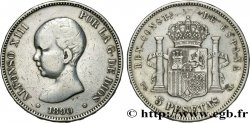ESPAGNE 5 Pesetas Alphonse XIII 1er type 1890 Madrid