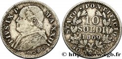 VATICANO E STATO PONTIFICIO 10 Soldi Pie IX an XXIII 1869 Rome