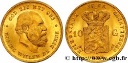 NIEDERLANDE 10 Gulden Guillaume III, 1e type 1875 Utrecht