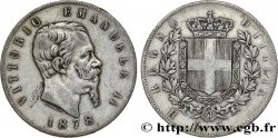 ITALIE 5 Lire Victor Emmanuel II 1878 Rome