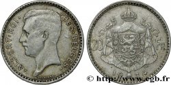 BELGIEN 20 Francs Albert Ier légende Flamande position A 1934