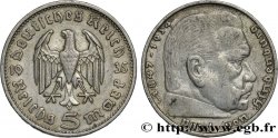 ALLEMAGNE 5 Reichsmark Aigle / Maréchal Paul von Hindenburg 1935 Stuttgart - F