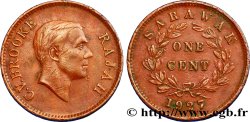 SARAWAK 1 Cent Sarawak Rajah C.V. Brooke 1927 Heaton