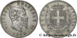 ITALIE 5 Lire Victor Emmanuel II 1873 Milan