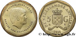 ANTILLES NÉERLANDAISES 5 Gulden roi Willem-Alexander 2014 Utrecht