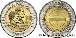 PHILIPPINES 10 Pisos Apolinario Marini et Andres Bonifacio / sceau de la Banque Centrale des Philippines 2011 