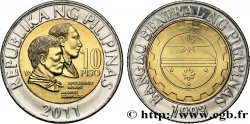 FILIPPINE 10 Pisos Apolinario Marini et Andres Bonifacio / sceau de la Banque Centrale des Philippines 2011