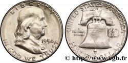 ÉTATS-UNIS D AMÉRIQUE 1/2 Dollar Benjamin Franklin 1954 San Francisco SPL