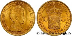 PAíSES BAJOS 10 Gulden, 3e type Wilhelmina 1917 Utrecht