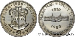AFRIQUE DU SUD 5 Shillings 50e anniversaire de l’Union Sud-Africaine : emblème / Union Buidings 1960 Pretoria