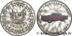 SURINAME 100 Guilders Proof Ford Thunderbird 1957 1996 