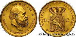 PAESI BASSI 10 Gulden Guillaume III, 2e type 1876 Utrecht