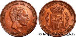 ESPAGNE 10 Centimos Alphonse XII 1878 Oeschger Mesdach & CO