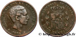ESPAGNE 10 Centimos Alphonse XII 1878 Oeschger Mesdach & CO