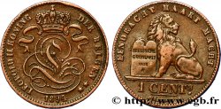 BELGIQUE 1 Centime lion monogramme de Léopold II légende en flamand 1894
