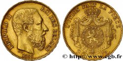 BELGIQUE 20 Francs or Léopold II 1868 Bruxelles