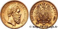 ALLEMAGNE - WURTEMBERG 20 Mark or Charles Ier 1872 Stuttgart